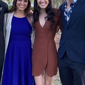 Abercrombie & Fitch Long Sleeve Brown Wrap Dress